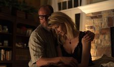 Wilson (Woody Harrelson) with Pippi (Laura Dern): "I think Wilson is kind of a catalyst ..."